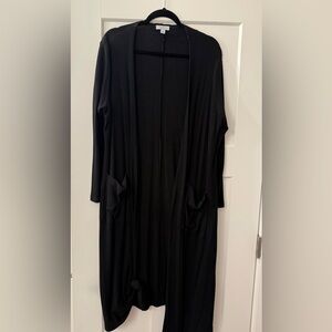 LuLaRoe Black Women's Open Cardigan
